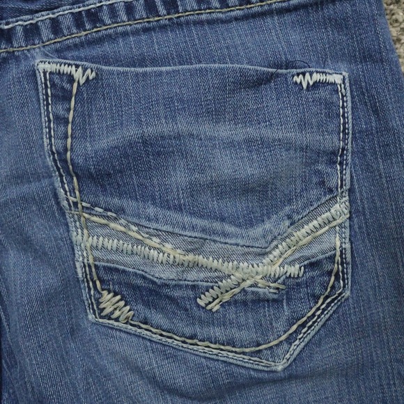 buckle Jeans mens 34X31 tyler Blue Denim Straight Leg Distressed - Picture 15 of 16